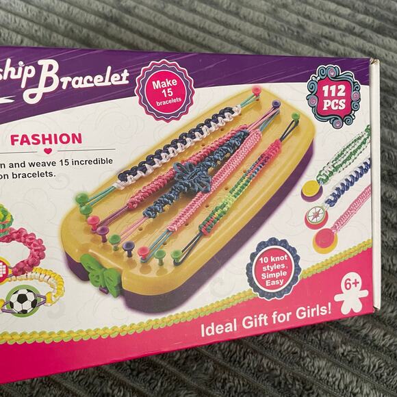 Braiding Friendship Bracelet Kit DIY Jewelry Making Kit for Kids Crafts Set NEW - Picture 2 of 6